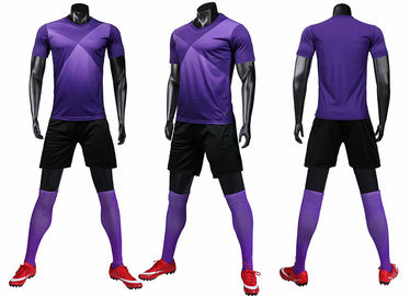 2019 Men Soccer Sets Polyester Good Quality Soccer Uniform Football Shirt Pant With Pockets