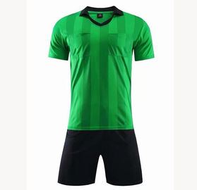 Men's Short Sleeve Uniforms  Stripe Referee  Customize Any Logos Soccer Jersey
