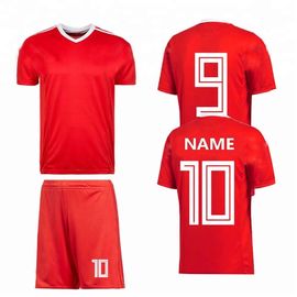 Wholesale Custom 100% Polyester 2018 National Team Russia Soccer Jersey