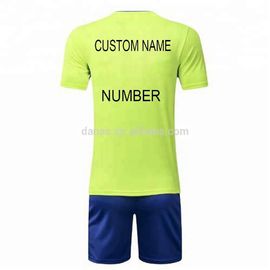 Custom Your Own Design Jersey Football With Name And Number Fluorescent Green Soccer Jersey
