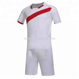 Cheap custom peru home white and red soccer jersey