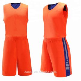 Sublimation blank custom logo basketball uniform design reversible jersey set