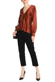 Fall Clothing Ropa Mujer Satin Long Sleeve Blouse For Women Ladies