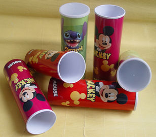 Complicated Paper Tube Containers with Metal Bottom and Caps for Photo Chips Packaging