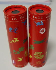 Double-tube Mini Red Rigid Cardboard / Paper Kaleidoscope for Promotion Advertisement