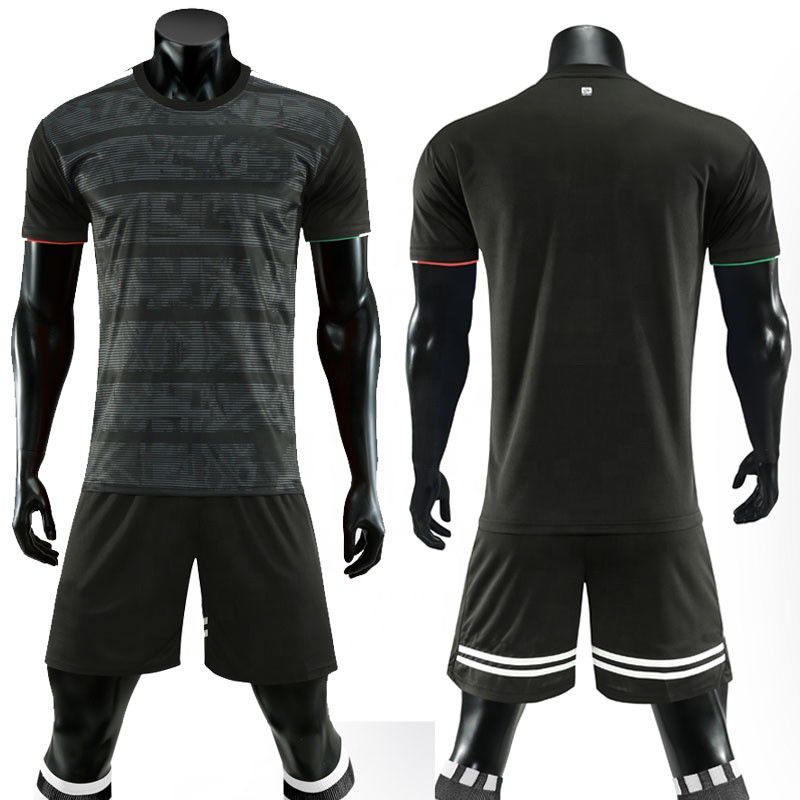 2019 Home Black Latest Thai Quality Mexico Uniform New Design Soccer Jersey 2020