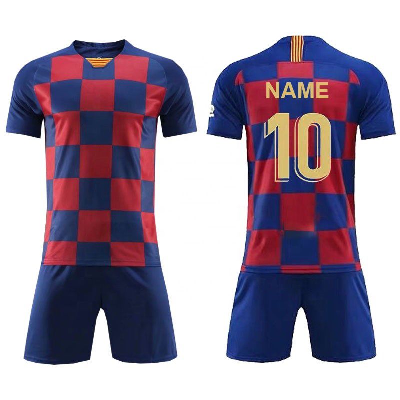 Hot sell popular design football club custom soccer uniform jersey set 2019 2020