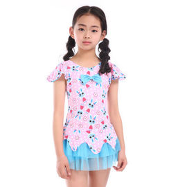 Ddult Children Short Sleeve Lovely Swimsuit