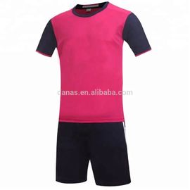 Factory Direct Sale Cheap Quick Dry Black And Red Soccer Jersey Set