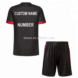 Wholesale sublimation football jersey custom name and number soccer uniform for milan fans