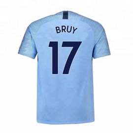 Custom 2019 Club New Design Wholesale Cheap Football Jersey Blue Soccer Kits