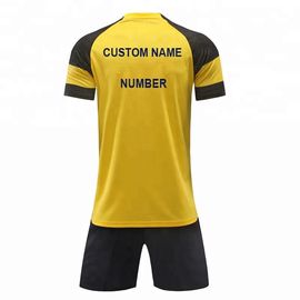 2018 2019 New Model Famous Club Custom Sports Soccer Jersey Yellow And Black Football Shirt