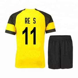 2018 2019 New Model Famous Club Custom Sports Soccer Jersey Yellow And Black Football Shirt