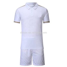Custom Team Logo and Number Men's Football Training White Soccer Jersey