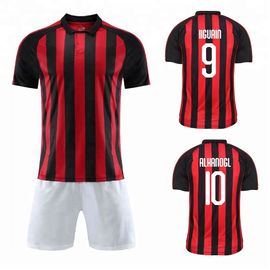 Free shipping to milan 2018-19 soccer jersey home football shirt