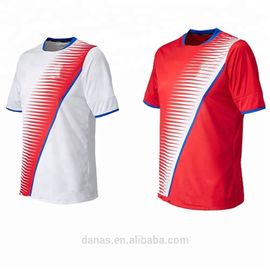 Factory wholesale red and white thai quality 2017/2018 soccer jersey shirt uniform free shipping to costa rica