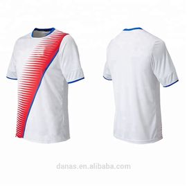 Factory wholesale red and white thai quality 2017/2018 soccer jersey shirt uniform free shipping to costa rica