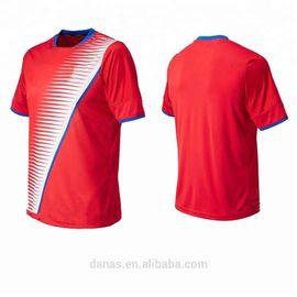 Factory wholesale red and white thai quality 2017/2018 soccer jersey shirt uniform free shipping to costa rica