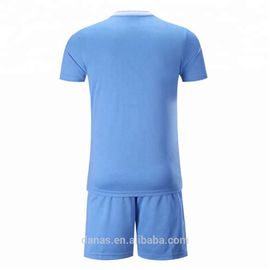 2017-18 Season Latest Blue Short Sleeve Soccer Jersey Set Grade Thai Quality