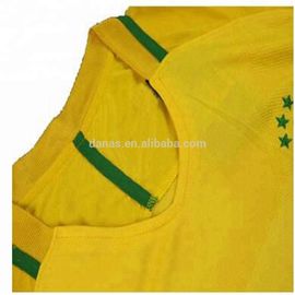 Brazil new quick dry football shirt soccer jersey and shorts