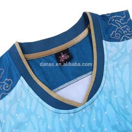 Fully Sublimation Latest Design Light Blue Basketball Jersey and Shorts Kit