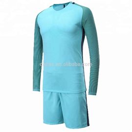 Custom Your Own Best Design Blue Soccer Jersey Long Sleeve