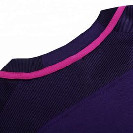 Blank Long Sleeve Cheap Purple Soccer Jersey Team Sports Uniform Football