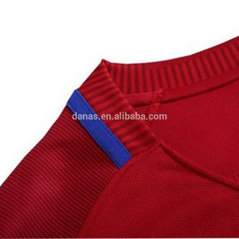 OEM Original Quality Long Sleeve Cool Red Soccer Jersey Football Uniform