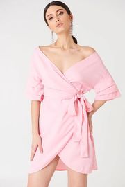 Off Shoulder Overlapped Ladies 2018 Summer Dresses