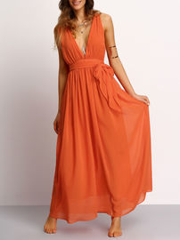 elegant women sexy long chiffon dress