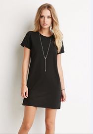 Cotton Design Oversized Blank T-shirt Dress