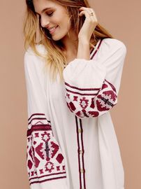 Women Embroidered Oversized Dress