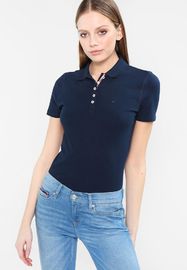 Wholesale Summer Fashion Polo shirt Women Clothing Tops With Button