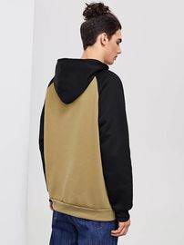 Winter Wholesale Men Cut And Sew Hooded Sweatshirt