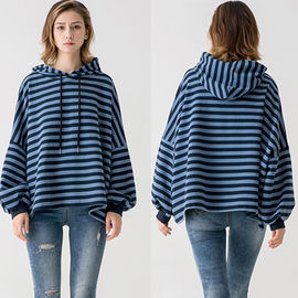 Women Boutique Clothes Custom Stripe Hoodies  Sweatshirts