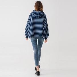 Women Boutique Clothes Custom Stripe Hoodies  Sweatshirts