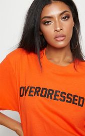 Overdress ladies printed T shirt with O neck