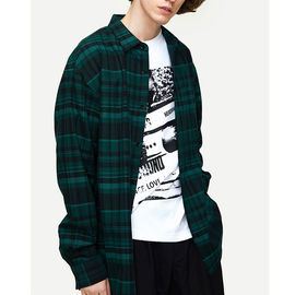 New Collection Long Sleeve Plaid Oversozed Shirts for Men