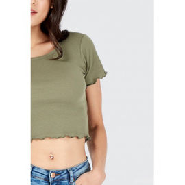 100% Cotton Short Crop Top for Women