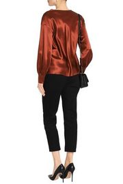 Fall Clothing Ropa Mujer Satin Long Sleeve Blouse For Women Ladies