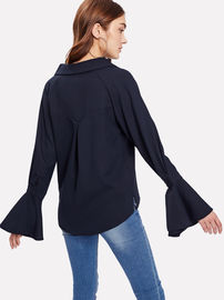 long sleeve casual blouse designs for women