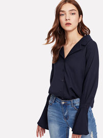 long sleeve casual blouse designs for women