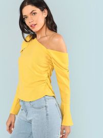 Asymmetrical Sleeve Blouse for Women