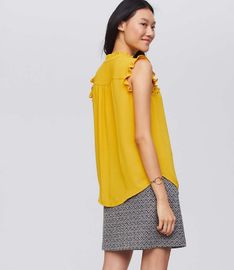 Gold Sleeveless Latest Blouse For Women