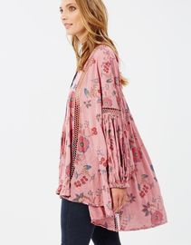 Boho Style Women Floral Printed Blouse