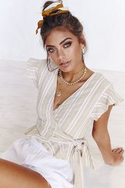 2017 Latest wrap summer women tops