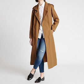 2017 New design womens coats collared neck grey long winter coats