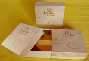 Holiday Cardboard Gift Boxes with Soy Ink Printing for Chocolate / Candy Packaging