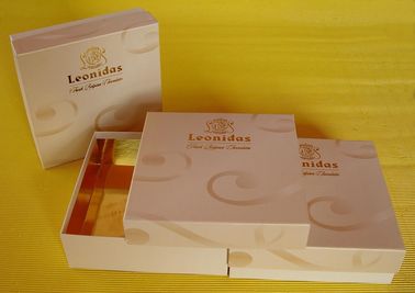 Holiday Cardboard Gift Boxes with Soy Ink Printing for Chocolate / Candy Packaging