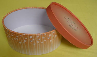 Small Oval Paper Box with Curled Cap and Bottom for Garment, Gift, Candle Packaging